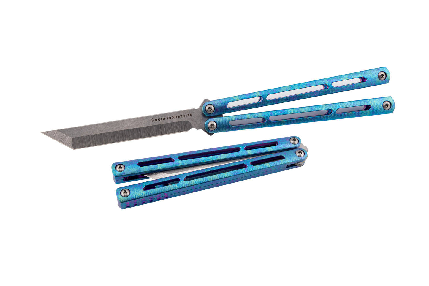 AMKW Teal Tanto Tsunami Side By Side White Background