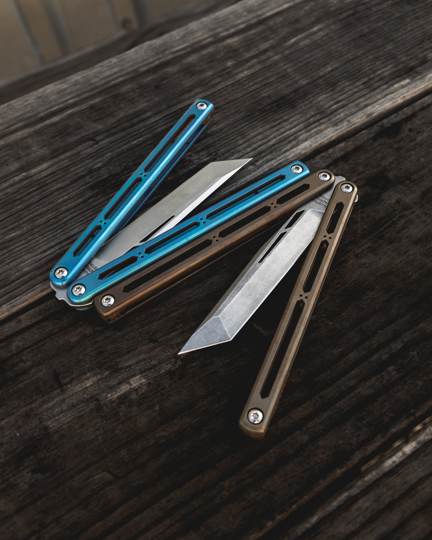 Teal and Bronze Hydro Side By Side Semi Open