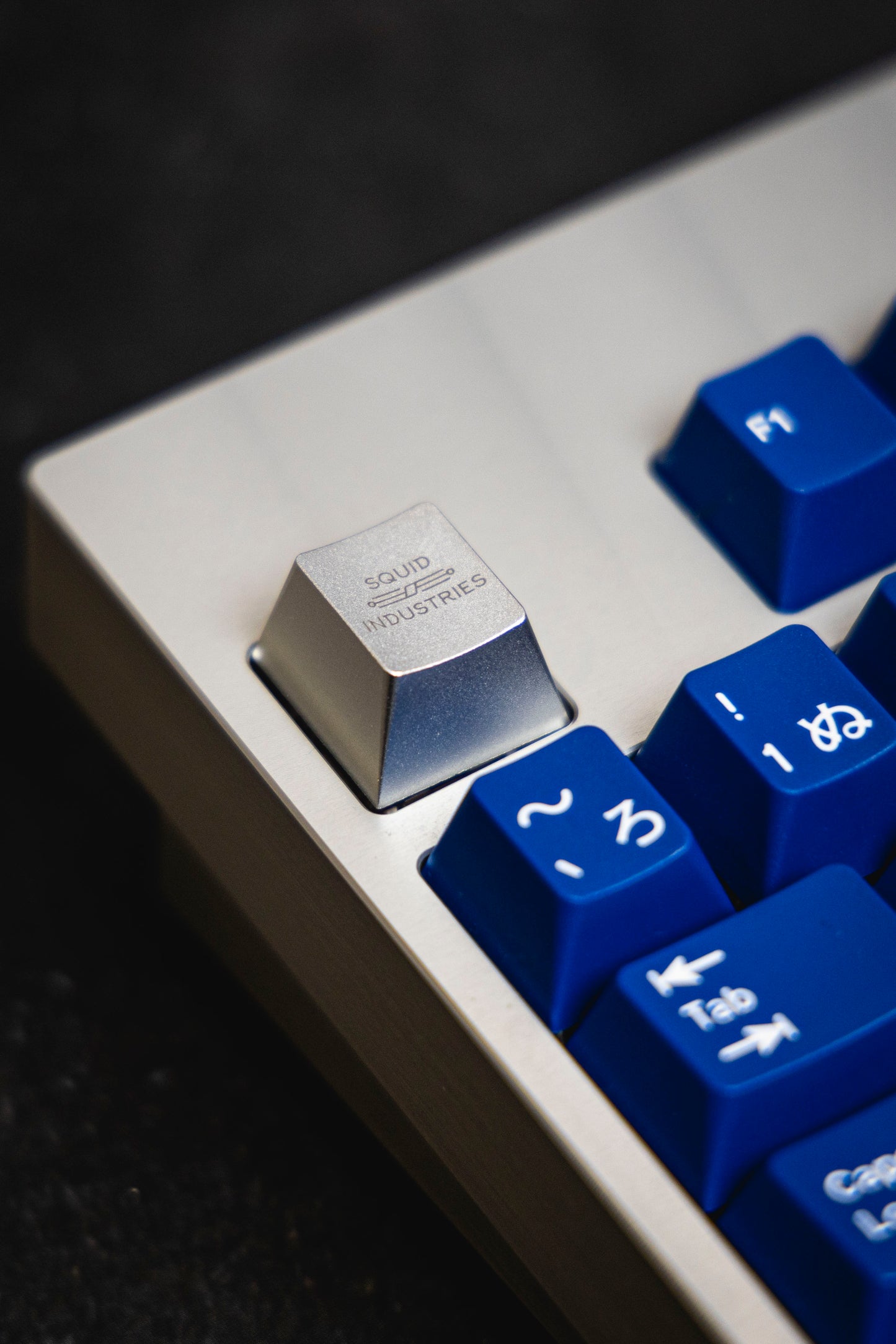 Squid Industries Keycap silver logo