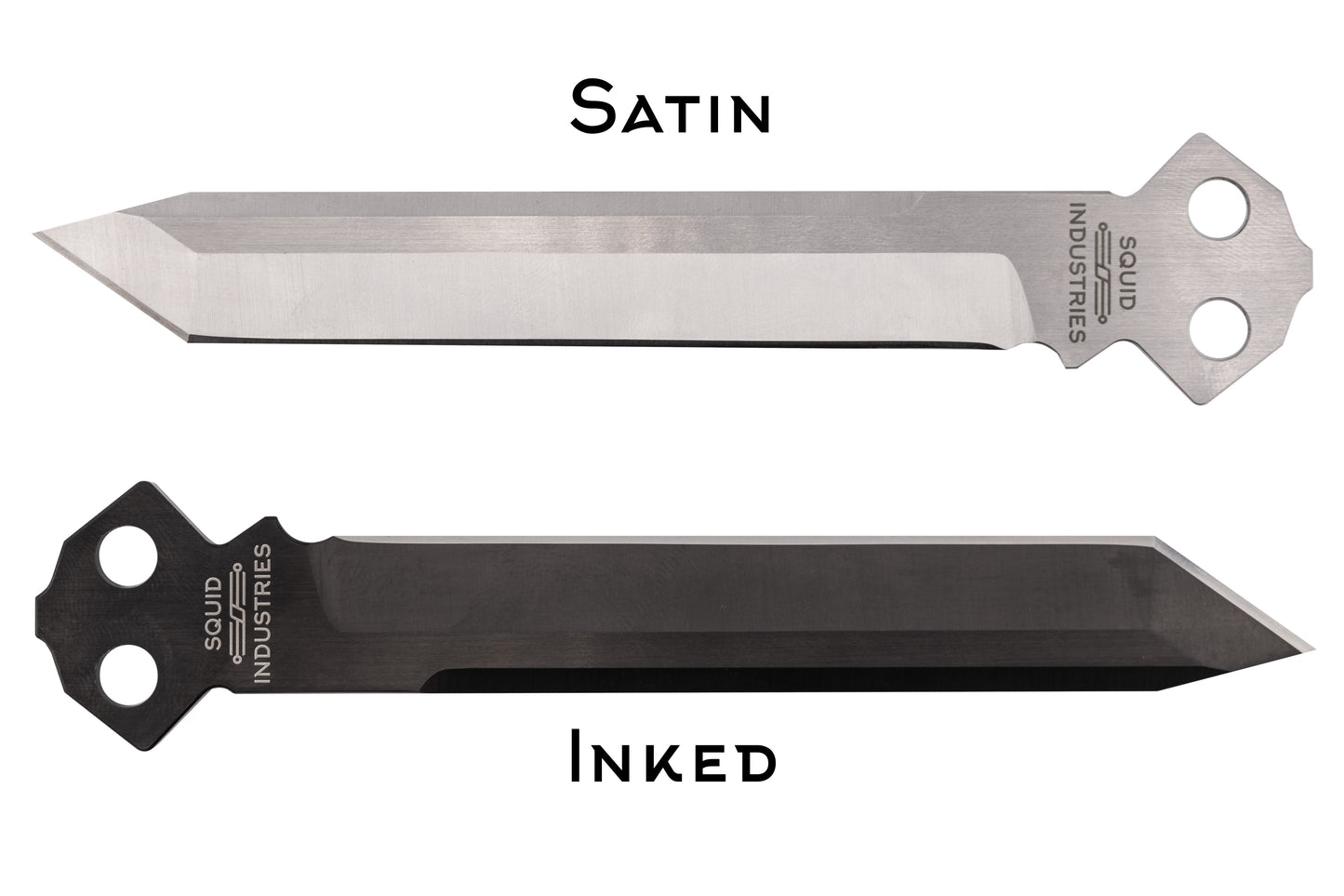 build your own krake raken live blade balisong blade type tanto in silver or black
