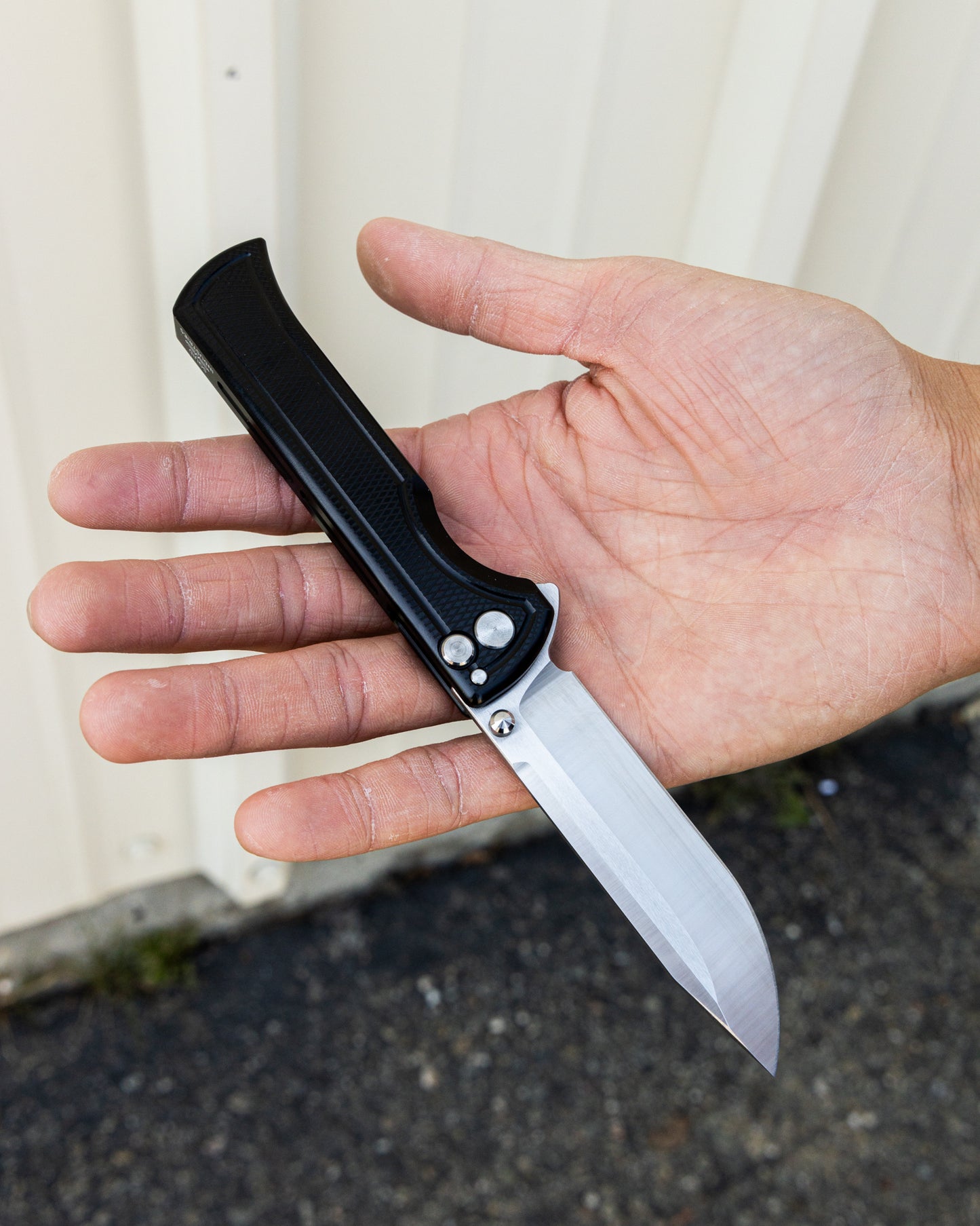 Black Surf Open On Hand Blurry Background