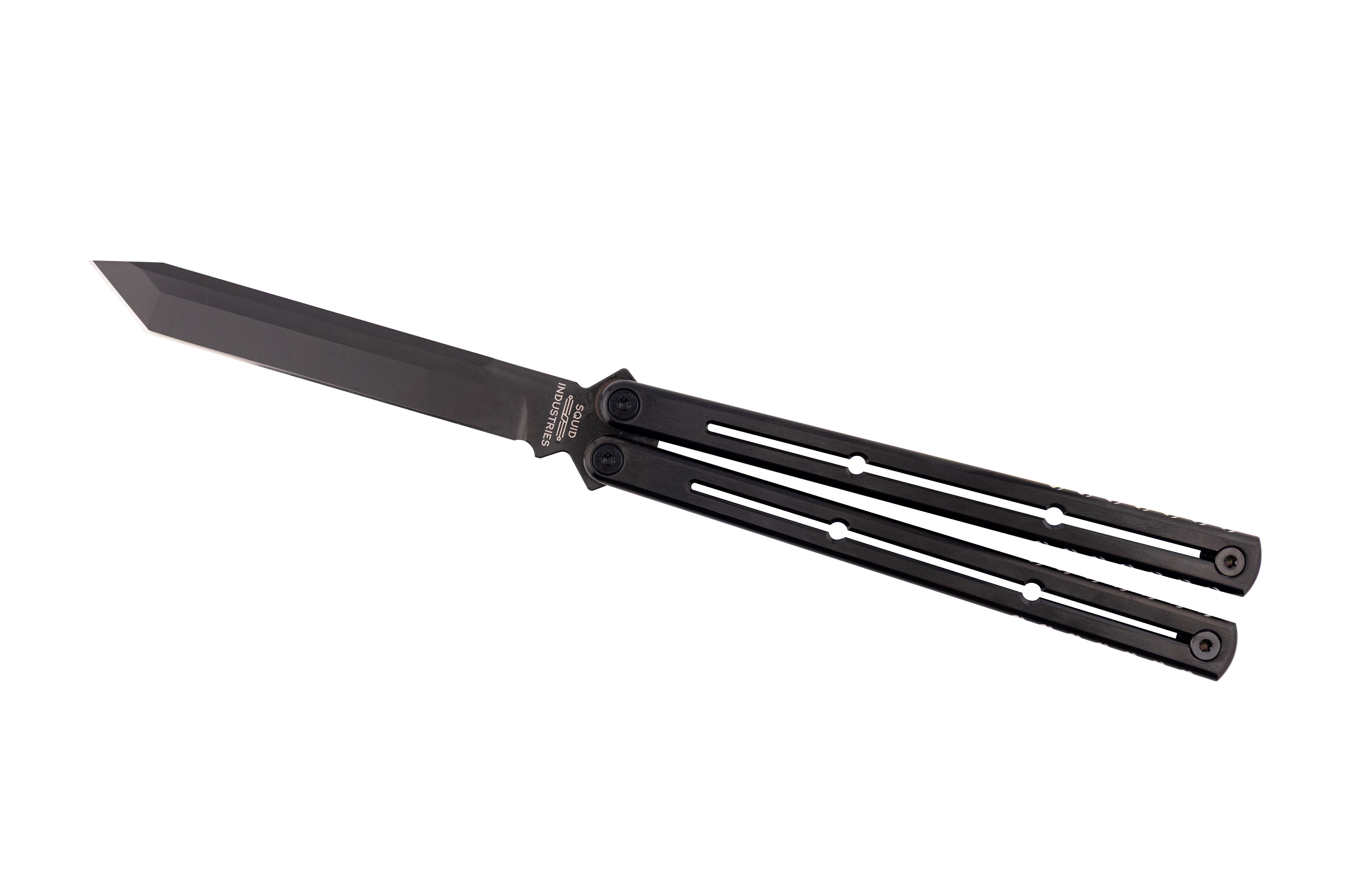 Tanto Rake Raken Blemished Titanium Krake Rraken Tanto | USA Made Balisong (Butterfly ...