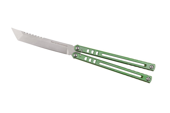 Green Madko Tanto Open Position White Background