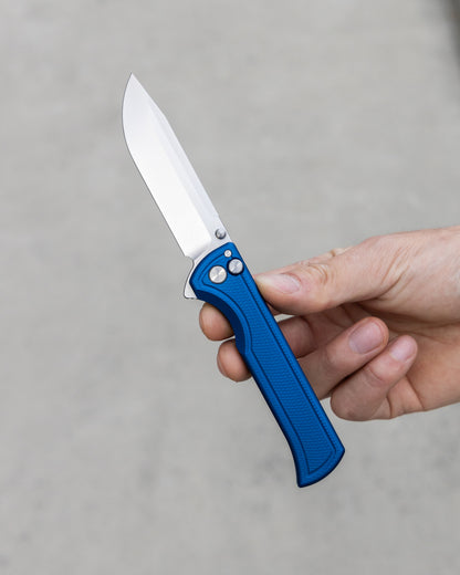 Matte Blue Surf Open Position on hand. 
