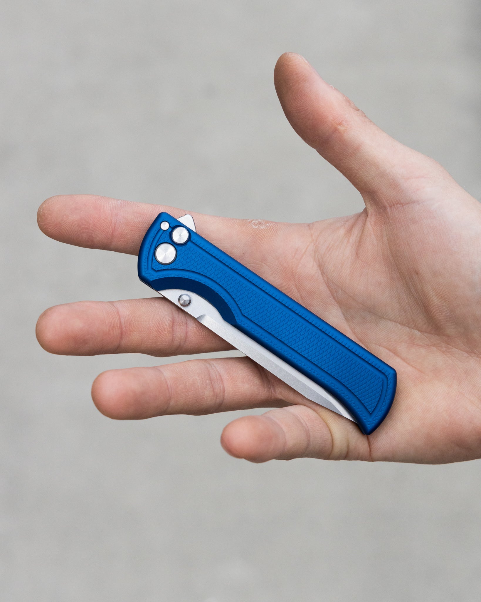 Matte Blue Surf Close Position On Hand