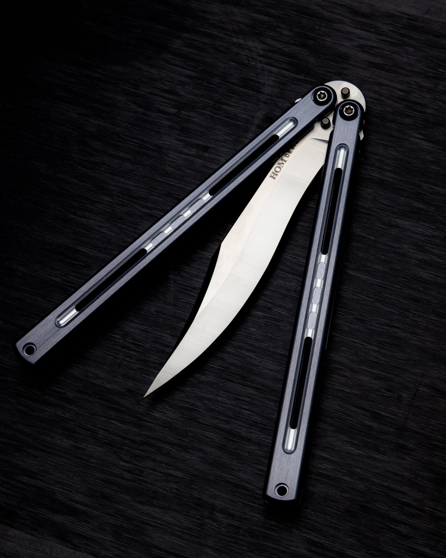 Mutalisk Gunmetal Half Open on dark background
