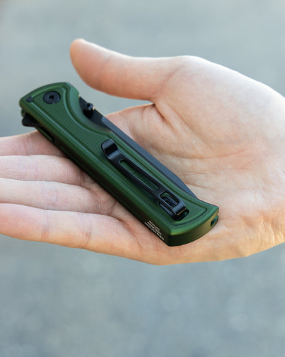 OD Green Inked Surf Closed On Hand