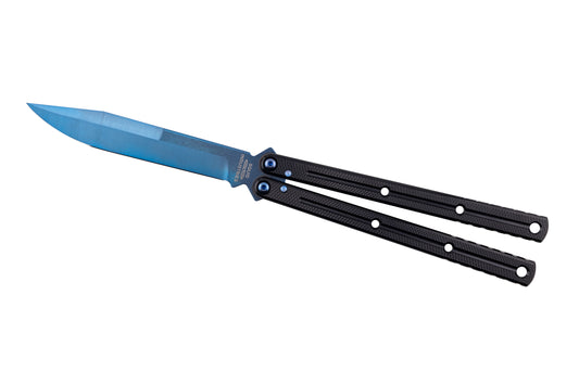 Sapphire Weehawk Black Krake Raken In Open Position WhiteBackground

