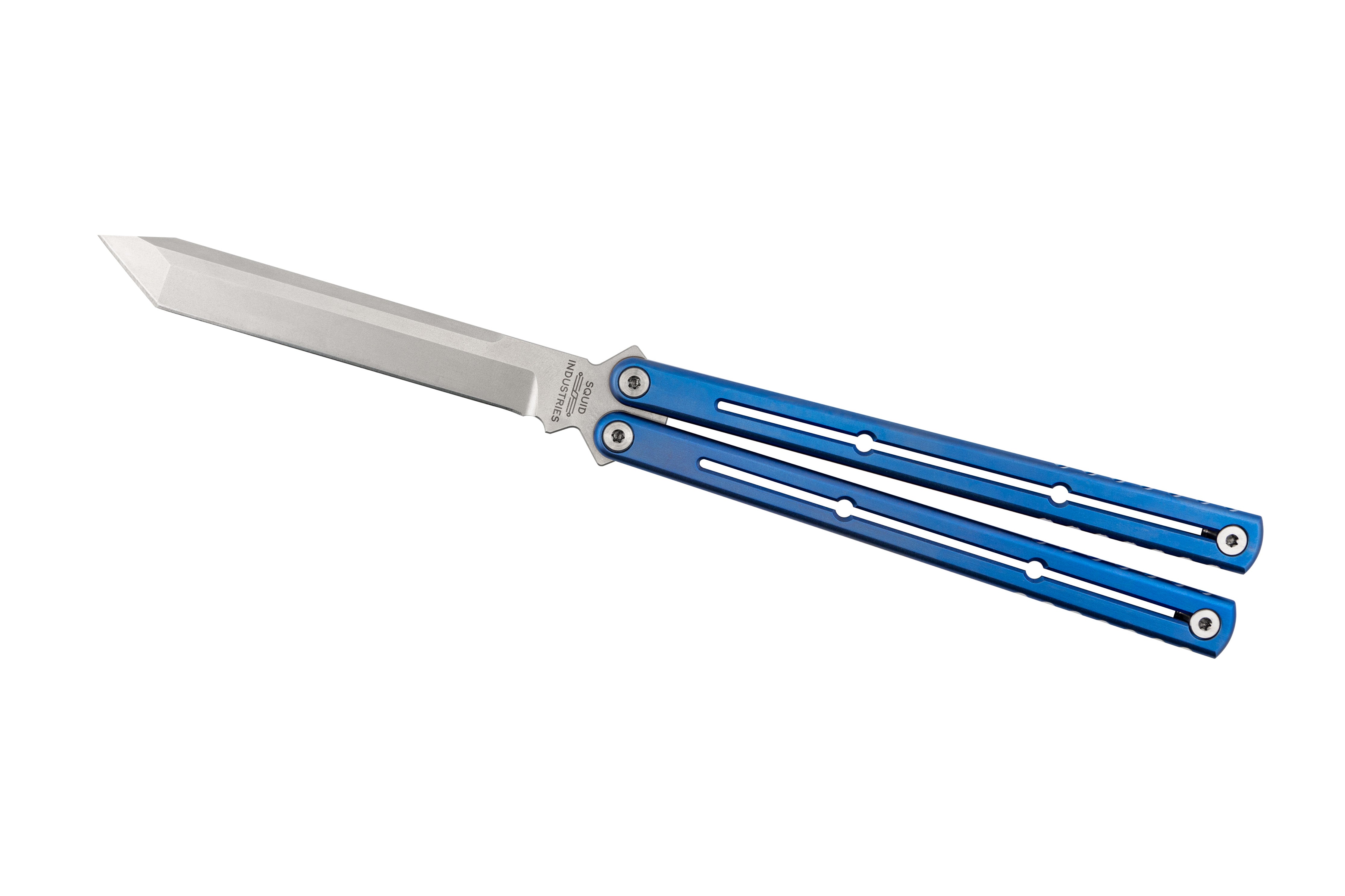 Tanto Rake Raken Blemished Titanium Krake Rraken Tanto | USA Made Balisong (Butterfly ...