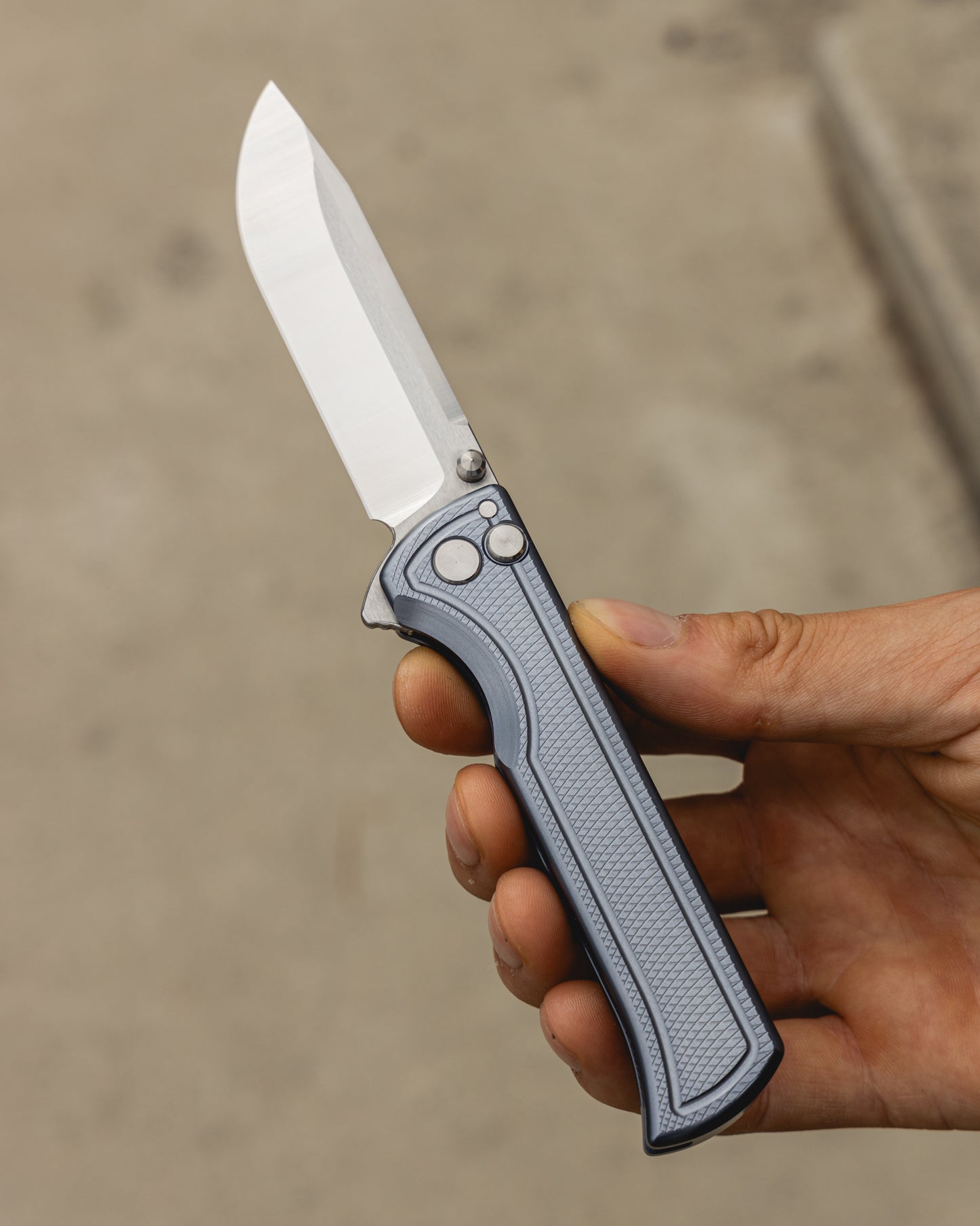 Surf open position being held on hand